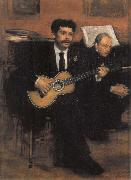 Edgar Degas Lorenzo Pagans Spanish Tenor,and Auguste ge gas,Father of the artist oil painting picture wholesale